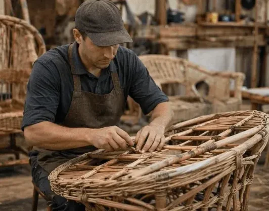 Мастер по изготовлению мебели из ротанга